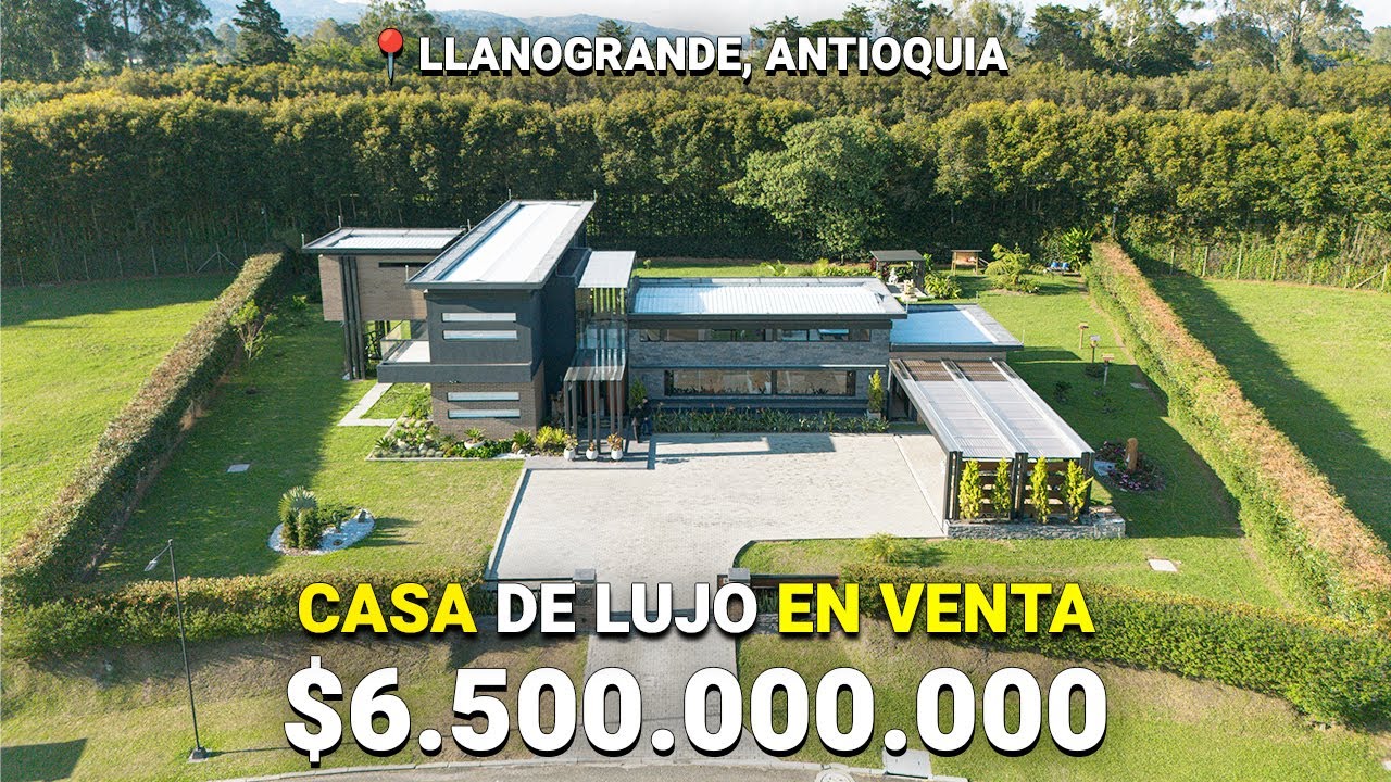 Recorrido por una de las casas de LUJO más impresionantes de Llanogrande, Antioquia
