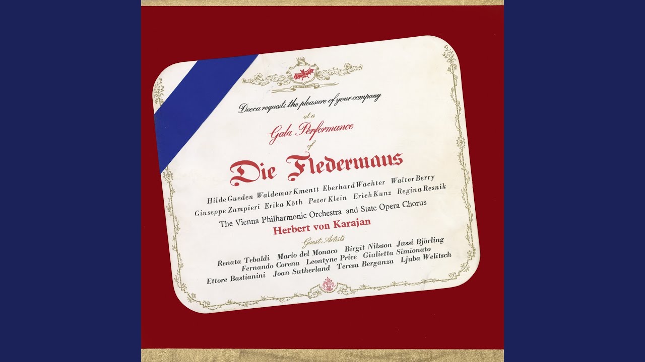 J. Strauss II: Die Fledermaus, Act I: No. 1b, Da schreibt meine Schwester Ida – Duettino. Ach,...