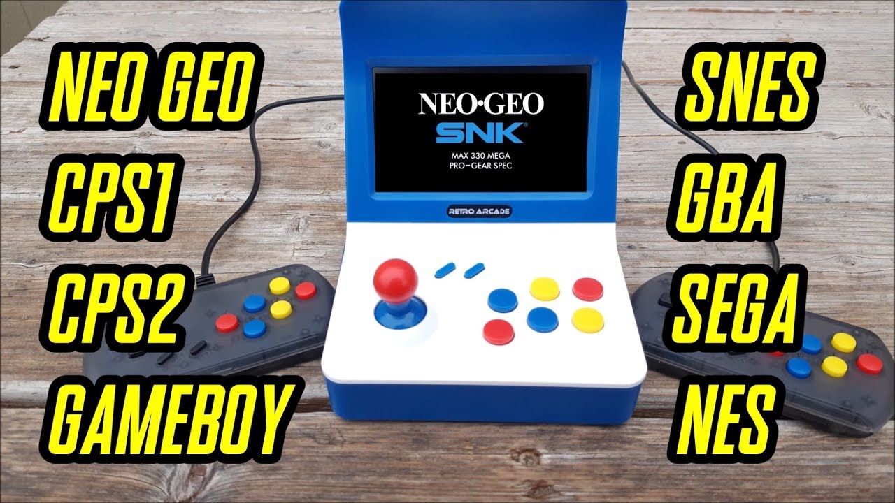 A8 Retro Arcade Gaming Machine full review "NEO GEO Look alike"