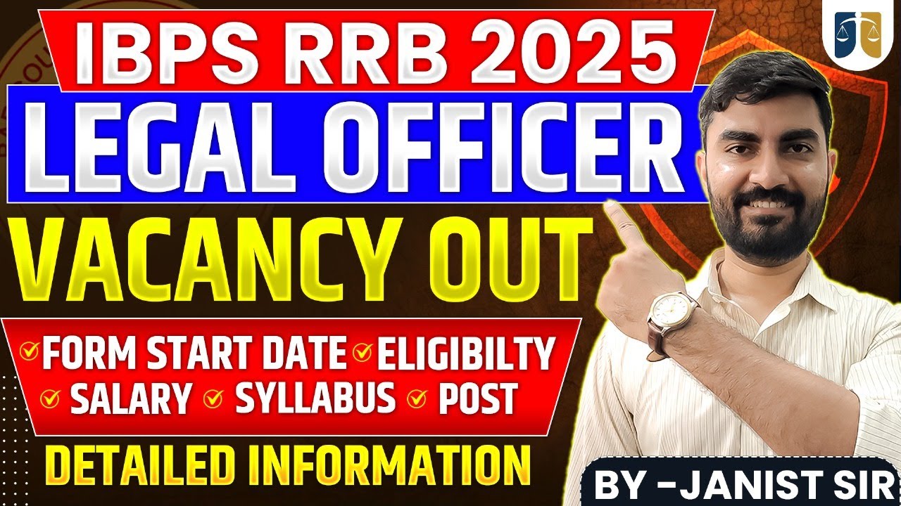 IBPS RRB 2025 Legal Officer Vacancy OUT &ndash; Eligibility, Salary & Syllabus Explained