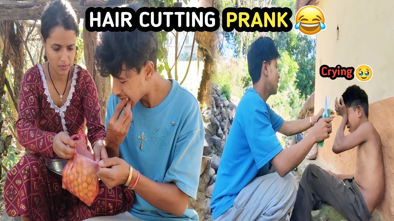 Hair Cutting Prank 😂 || Bikash Vai Kapal Datda Kin Yasari Royako ? Sita Subash Vlog || 