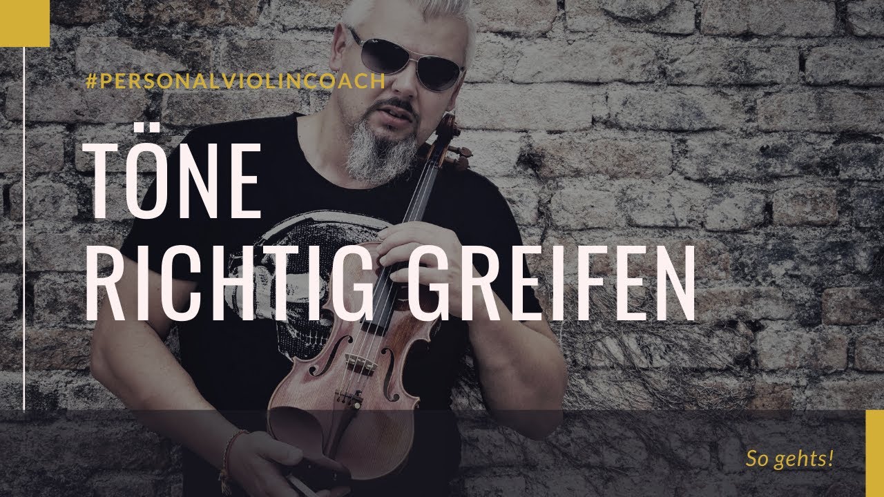 GEIGE SPIELEN LERNEN: Töne richtig greifen - So gehts!