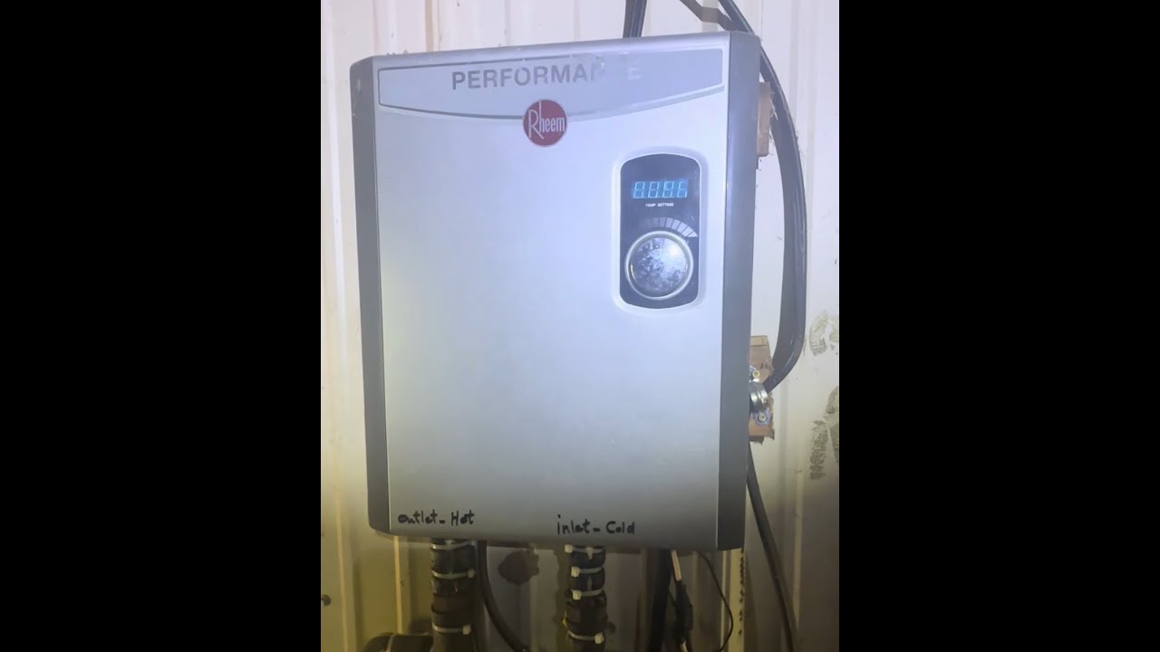Rheem Performance electric tankless water heater Part 1 of 3