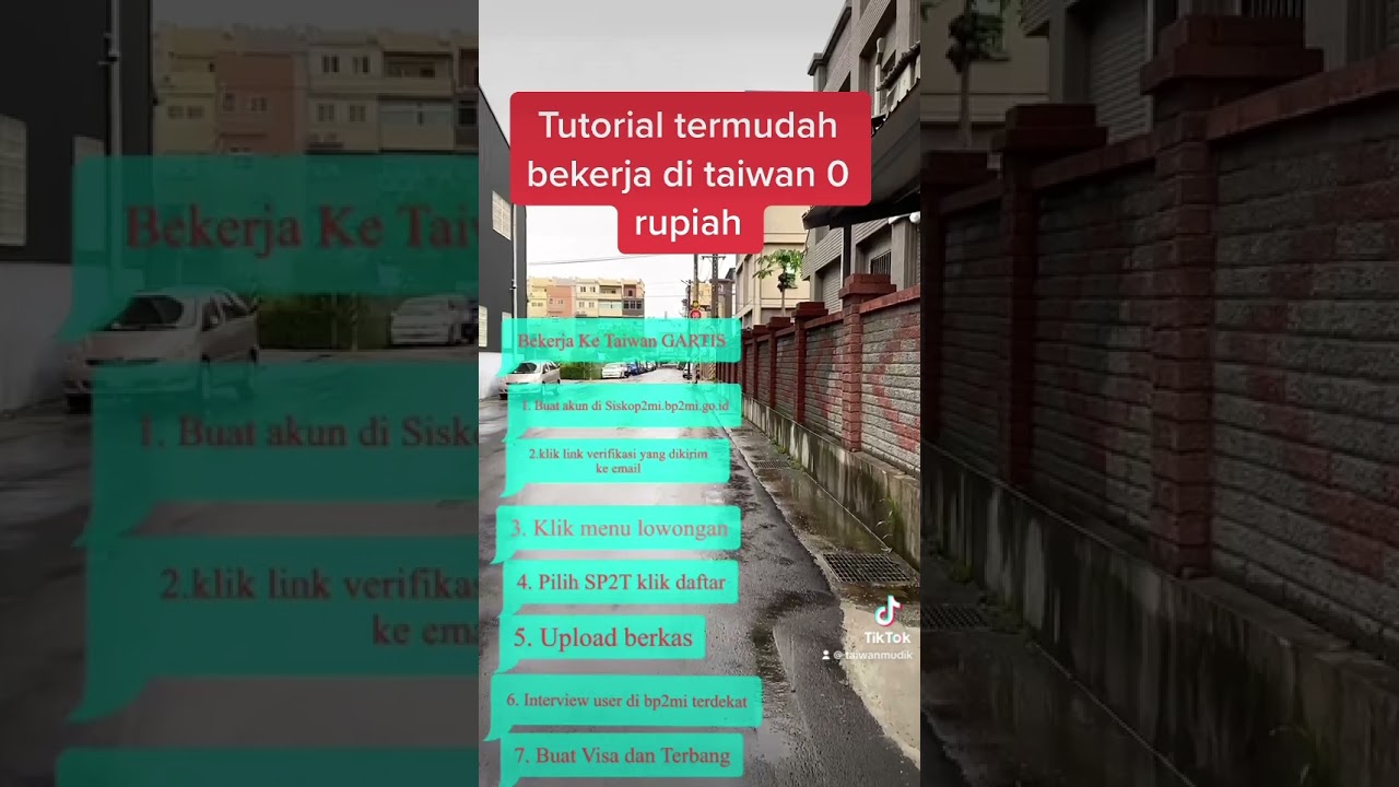Bekerja ke Taiwan GRATIS ! 🇹🇼 #tki  #shorts #taiwan #bp2mi