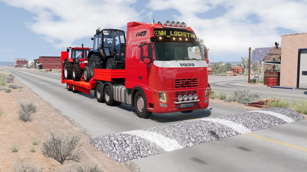 Trucks vs SpeedBump #95 - BeamNG.Drive