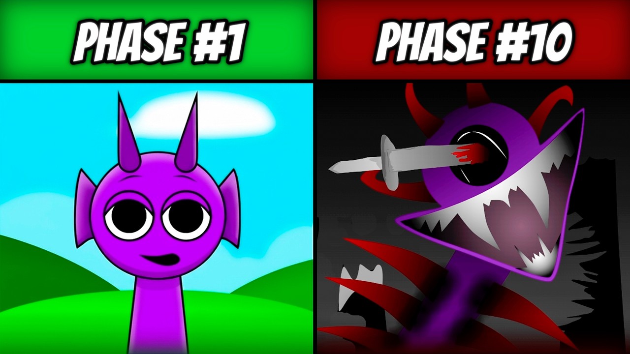 Sprunki Phase 1 vs Phase 10 Battle