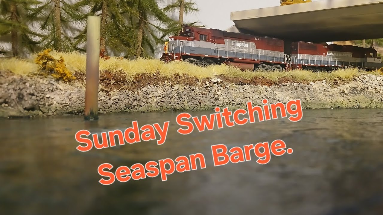 Loading the  Seaspan Rail  Barge