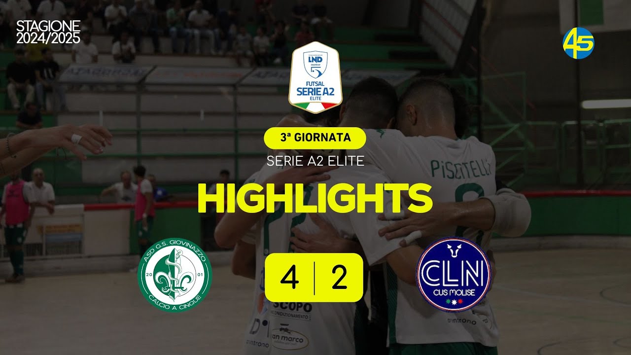 Defender Giovinazzo-Cus Molise 4-2 | HIGHLIGHTS | Serie A2 Élite 2024-25
