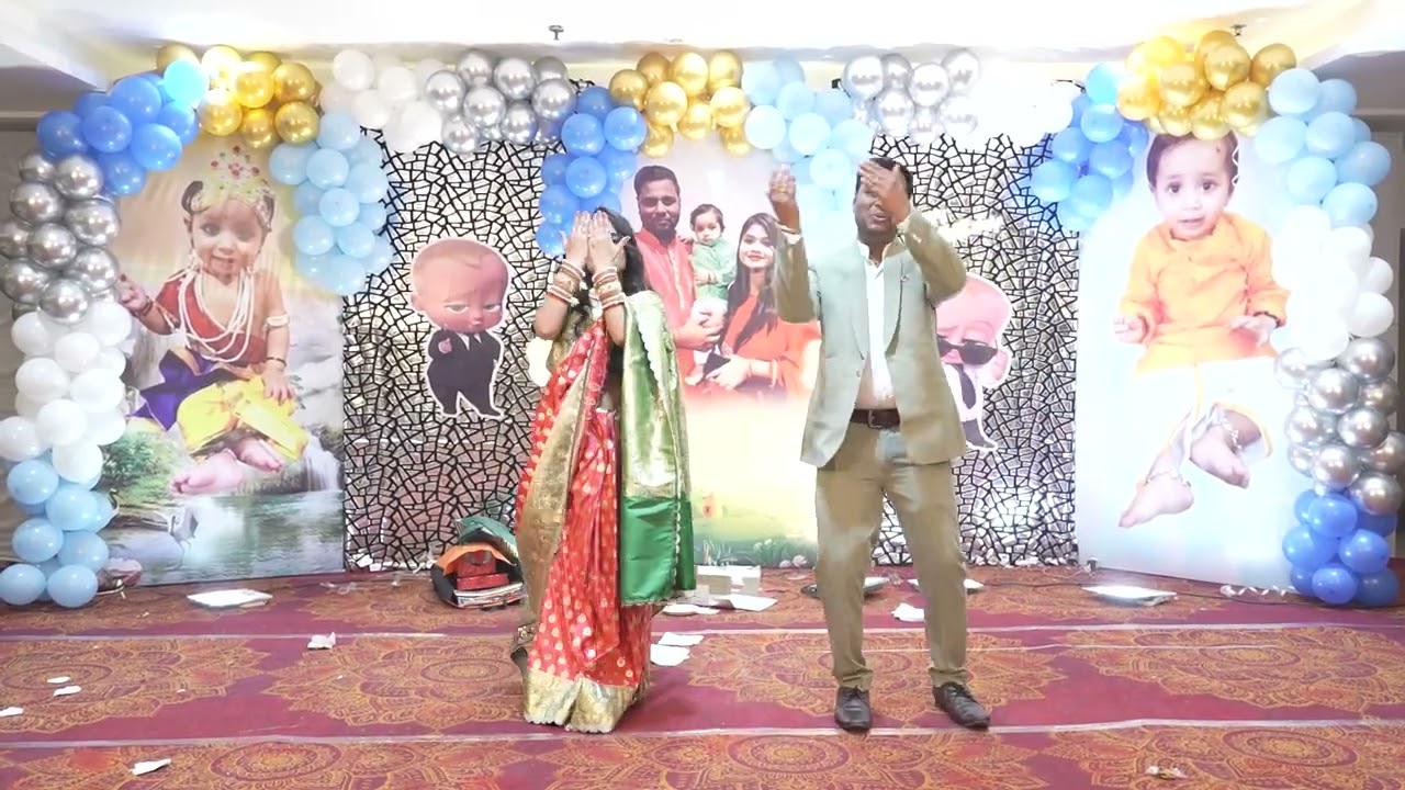 My son shlok 1st birthday celebration 🥳🎉 #terachandsamukhda #birthdaycelebration #maapapa #mybaby