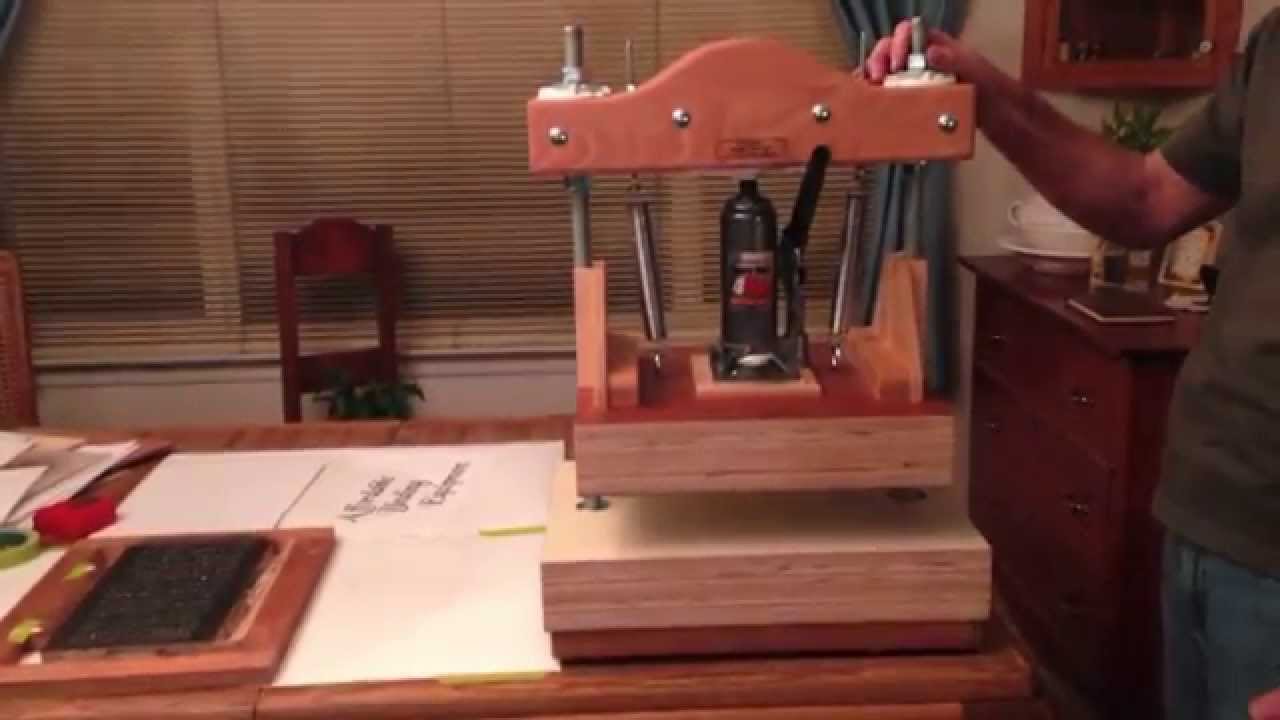 New Letterpress Printing Press with Hydraulic Jack