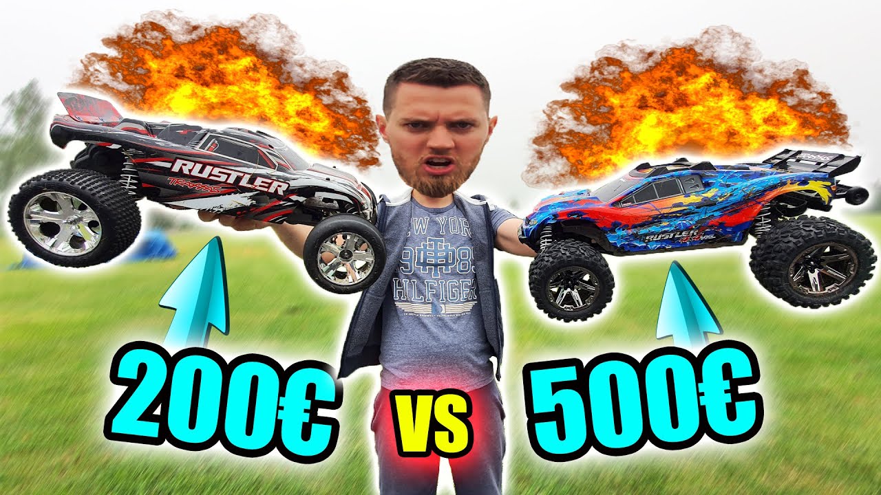 Was bekommt man für 200€ und 500€? Wie groß ist der Unteschied beim Rustler?