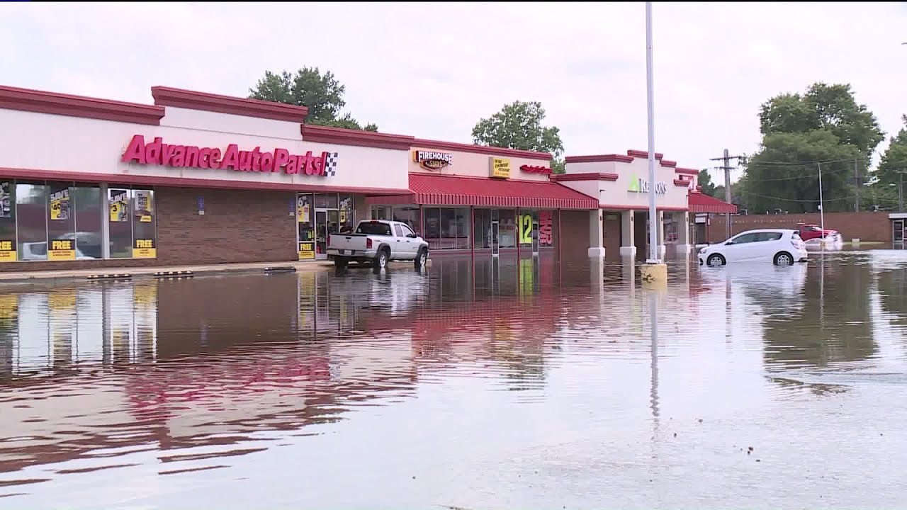 Clean-up efforts underway after early morning flooding in Granite City
