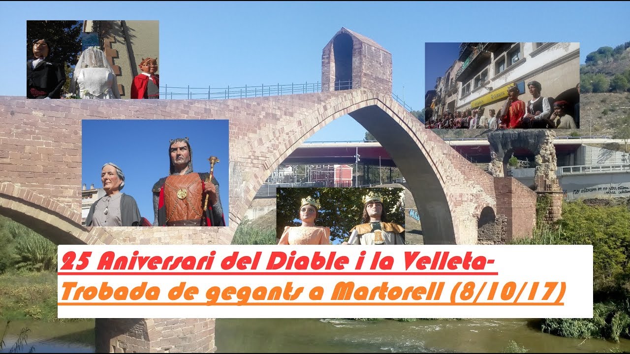 25 Aniversari del Diable i la Velleta- Trobada de gegants a Martorell  08/10/2017