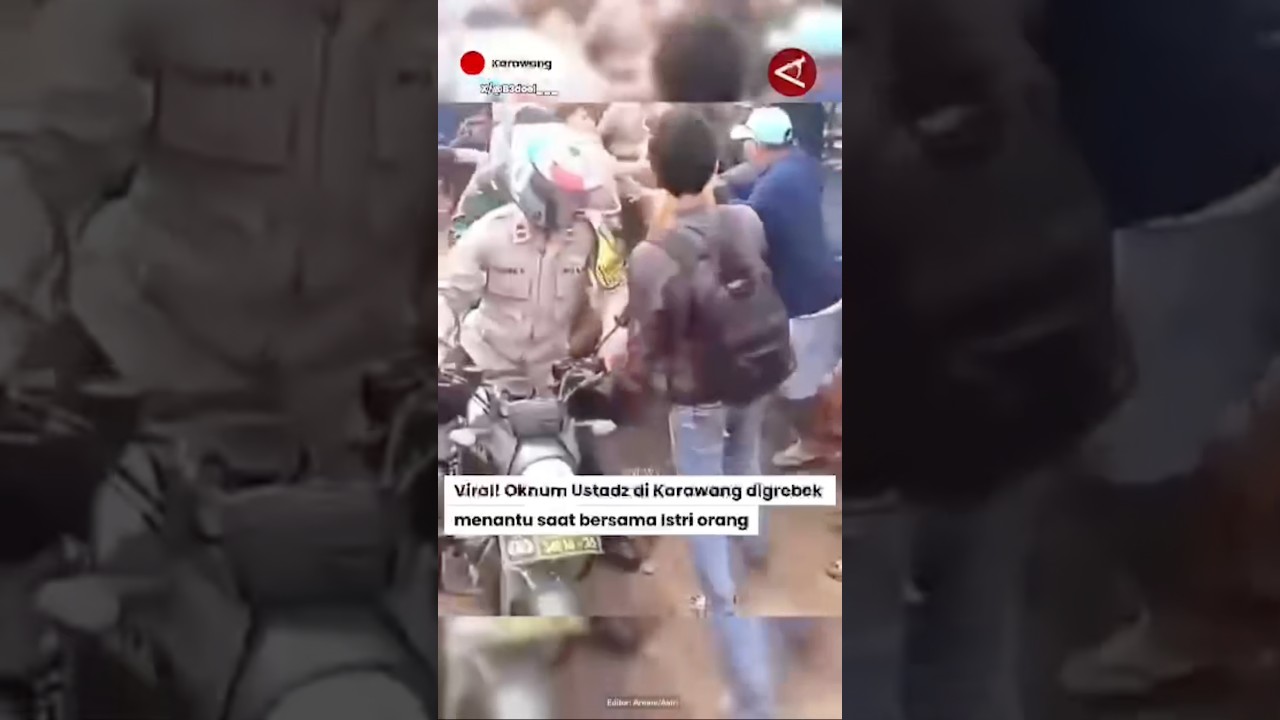Viral! Oknum Ustadz di Karawang digrebek menantu saat bersama Istri orang