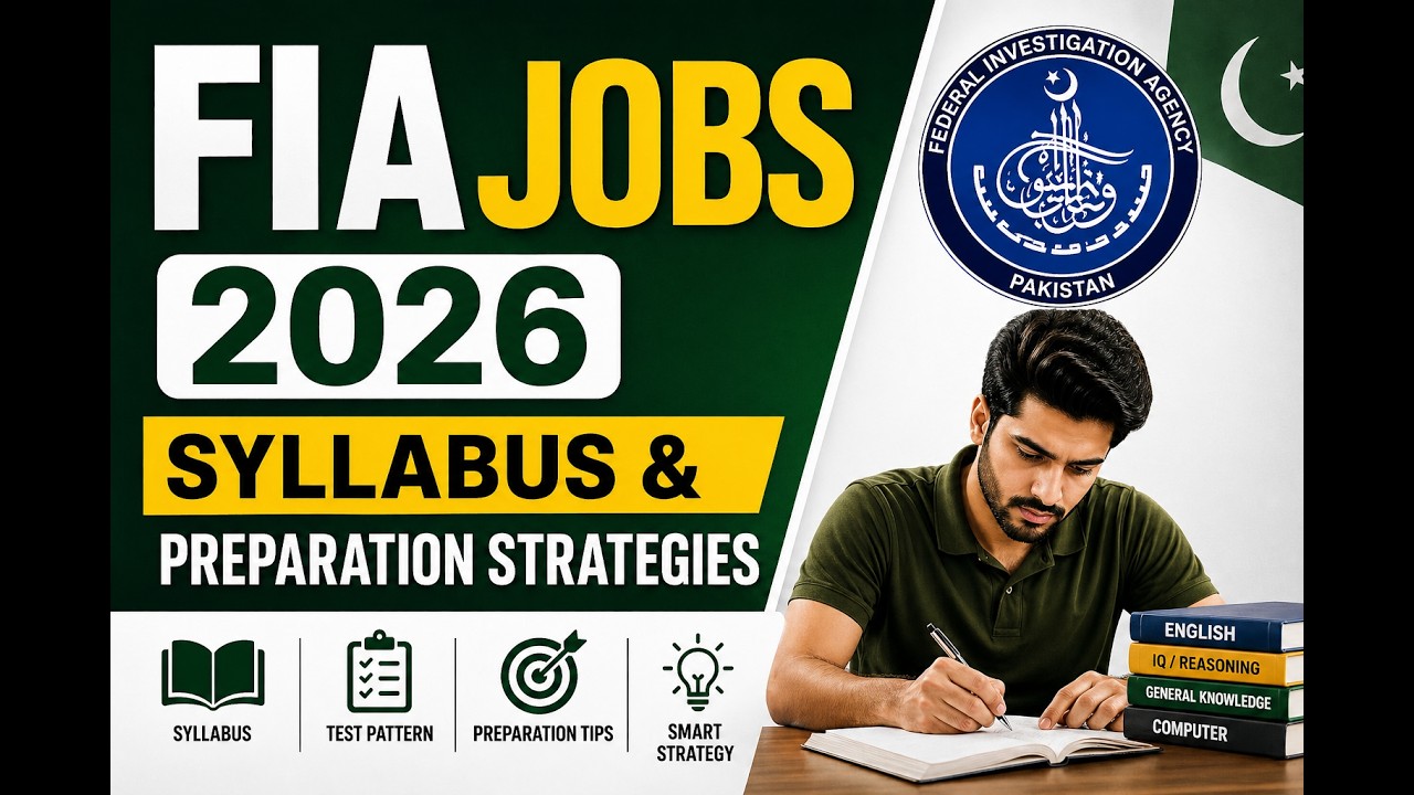 FIA Jobs 2026 | Complete Syllabus & Preparation Strategy | Test Pattern + Tips