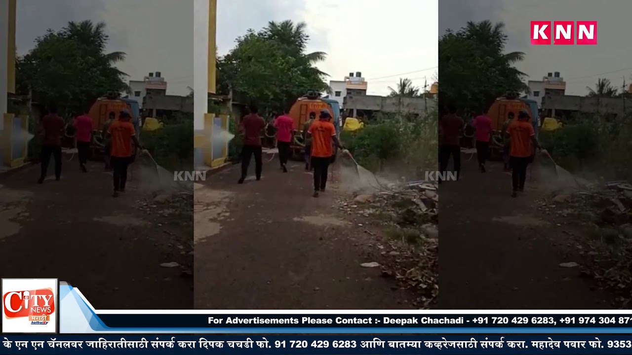 Shri Ram Sena sprayed sanitizer and distribute food to needy people