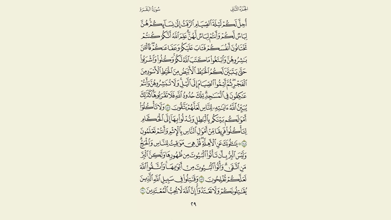 سورة البقرة مكرر 5 مرات (رعد الكردي ) صفحة 29