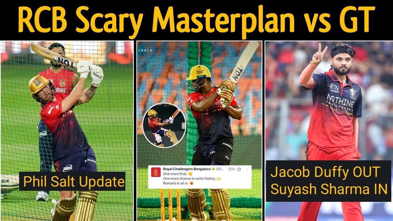 RCB Scary Training Session Before Match Against GT 🔥 Phil Salt Update 💔 RCB Playing 11 vs GT 🤯