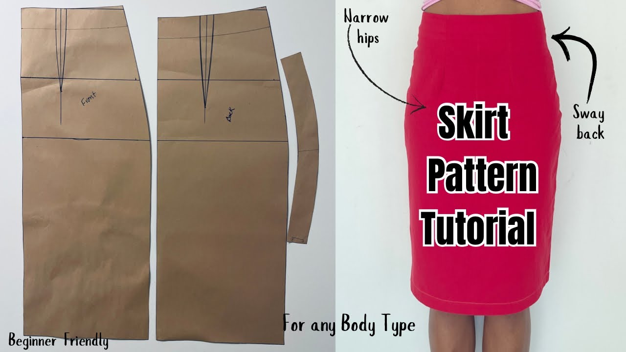 Detailed Skirt Pattern Tutorial | Skirt Pattern & Sewing Tutorial