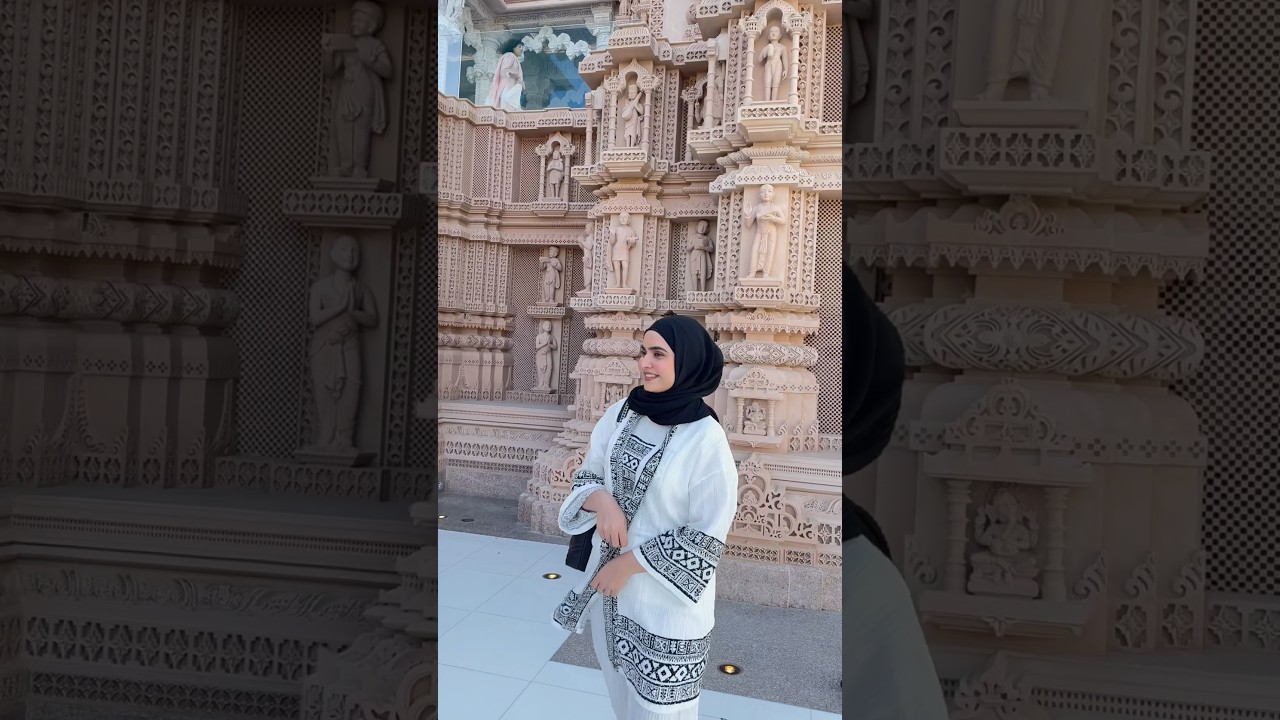📍BAPS Hindu Temple, Abu Dhabi🇦🇪 MINI VLOG-70 #shorts