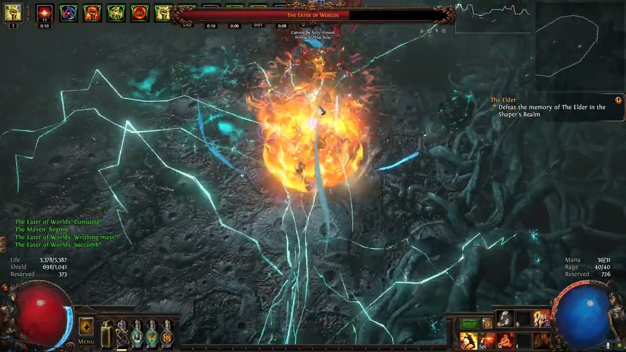 [PoE 3.25] Nebuloch Boneshatter Juggernaut vs Uber Eater of Worlds