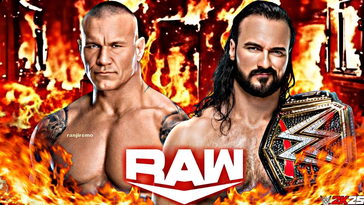 Randy Orton vs Drew McIntyre Wwe Raw Netflix 02 Mach 2026 WWE2K25 Simulation - FULL MATCH