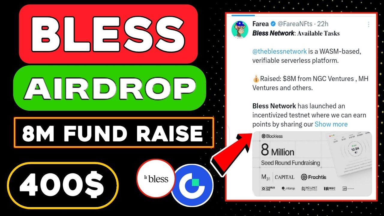 Bless Network Free Airdrop 😱 Bless Network SignUp Process 🤑 Bless Network Funding💲