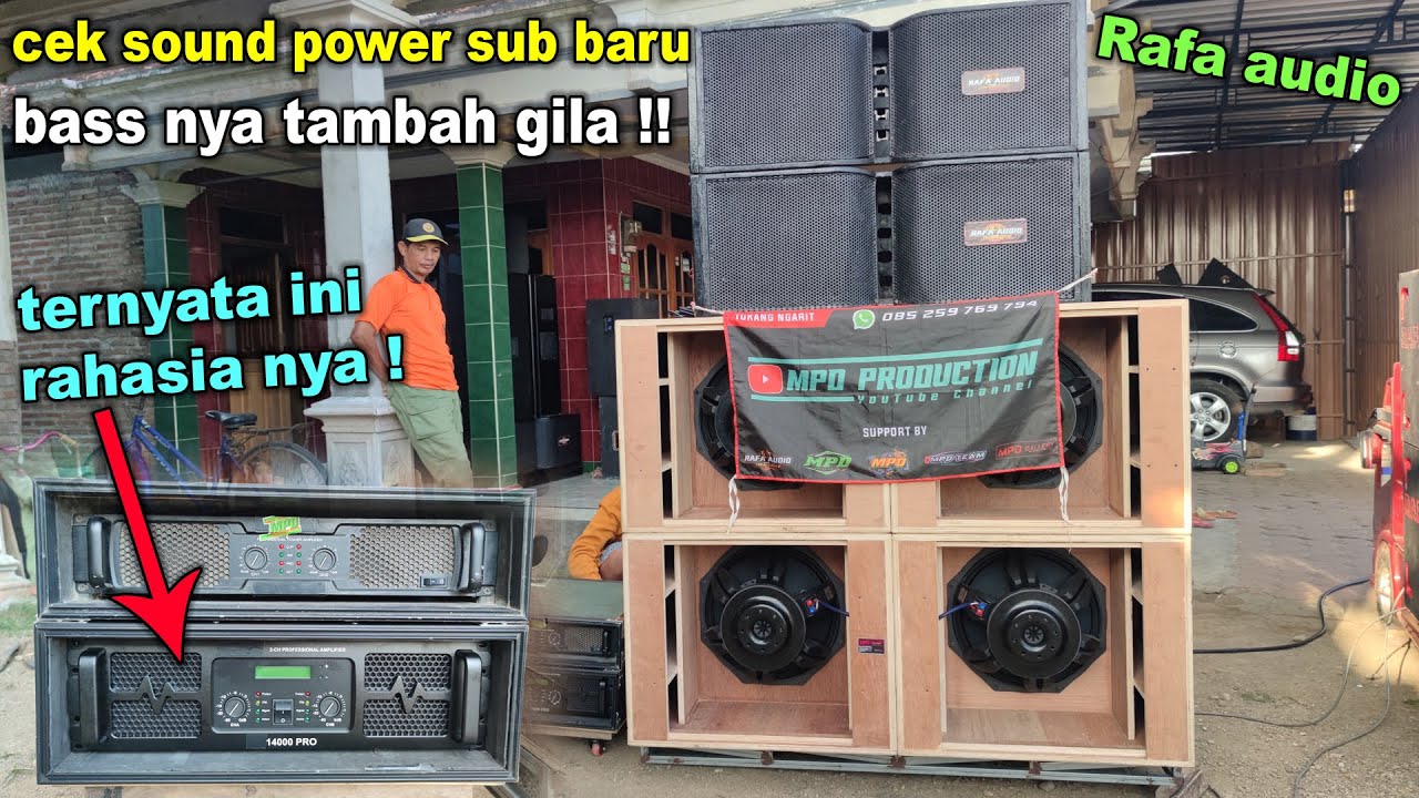 DENTUMAN BASS NYA SEMAKIN GILA !! Rafa audio cek sound power baru
