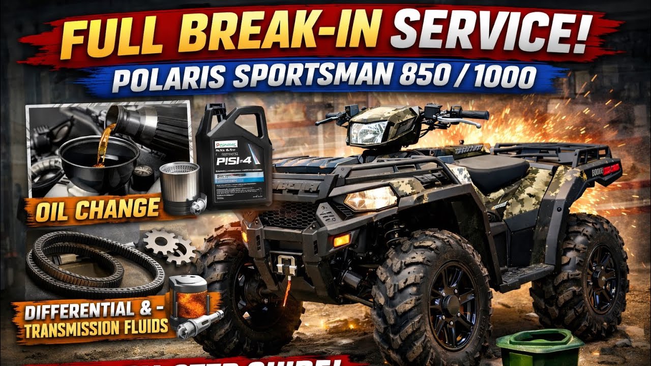 How to FULLY SERVICE (change ALL fluids) on your Polaris Sportsman 850/1000 