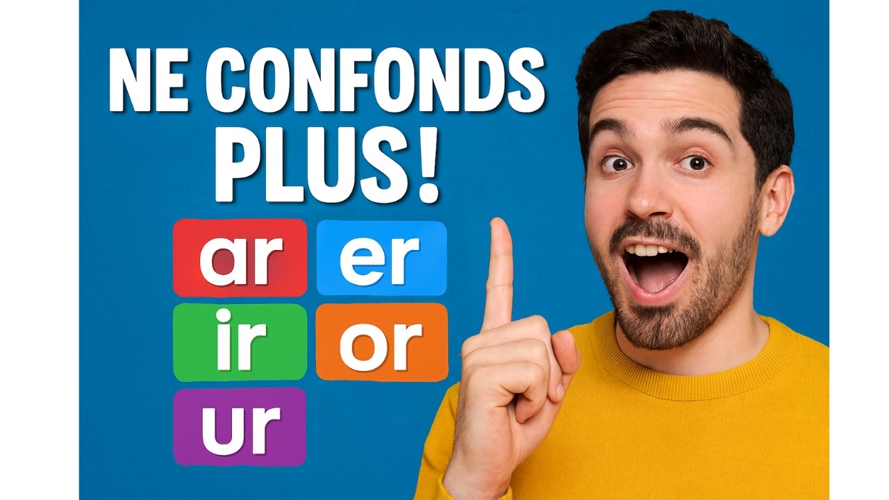 lecture  les sons AR ER IR OR UR en francais. #appredre le français