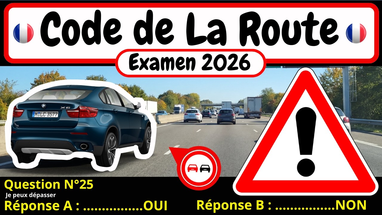 CODE DE LA ROUTE 2026 / TEST 189