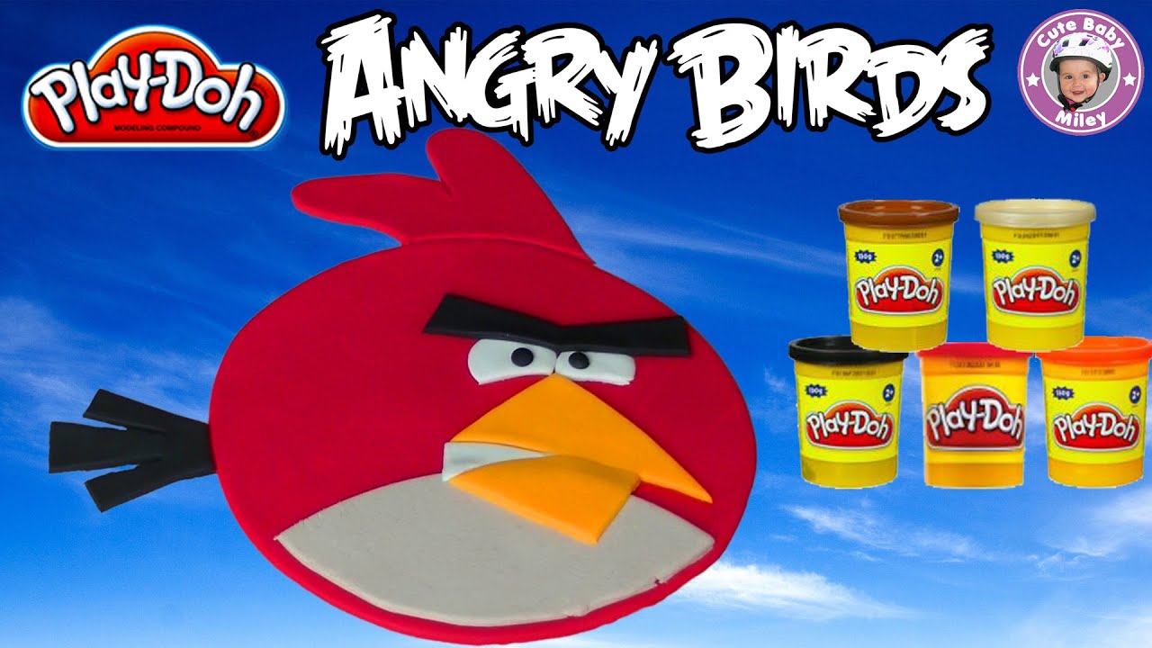 Play-Doh - THE RED BIRD - Angry Birds - Knetmasse Knete пластилин plastilina