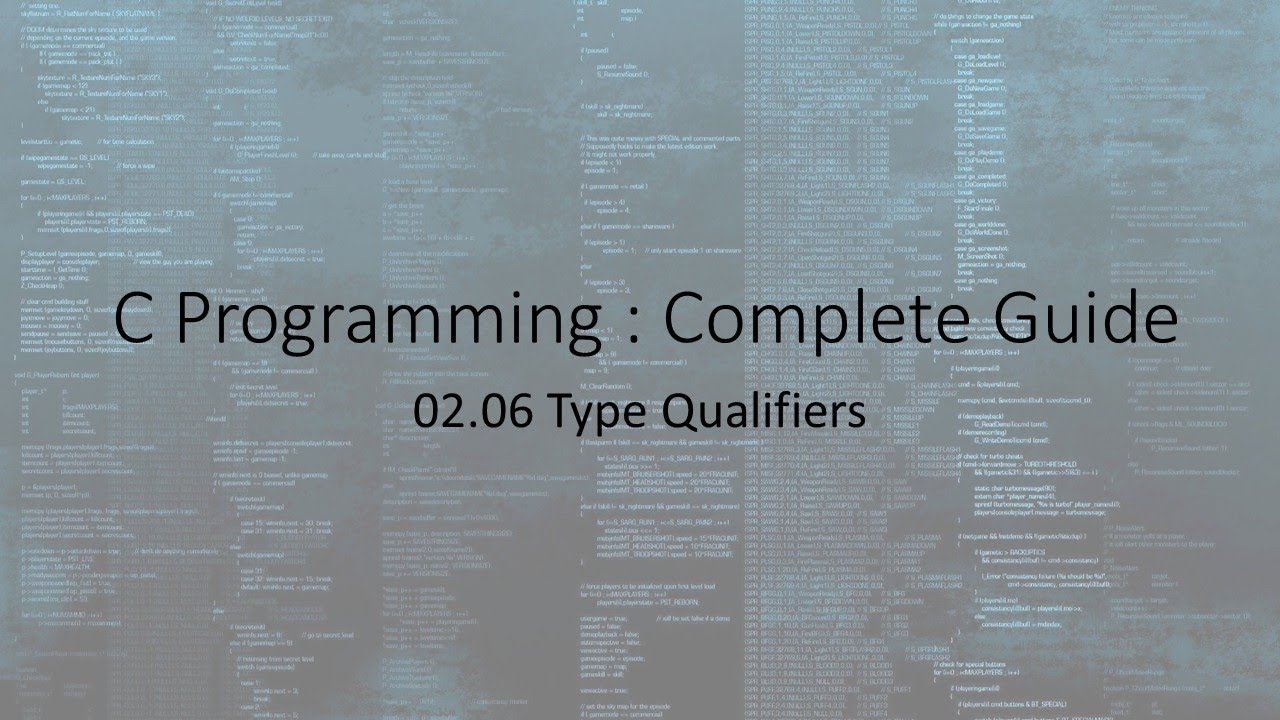 02 06 Type Qualifiers