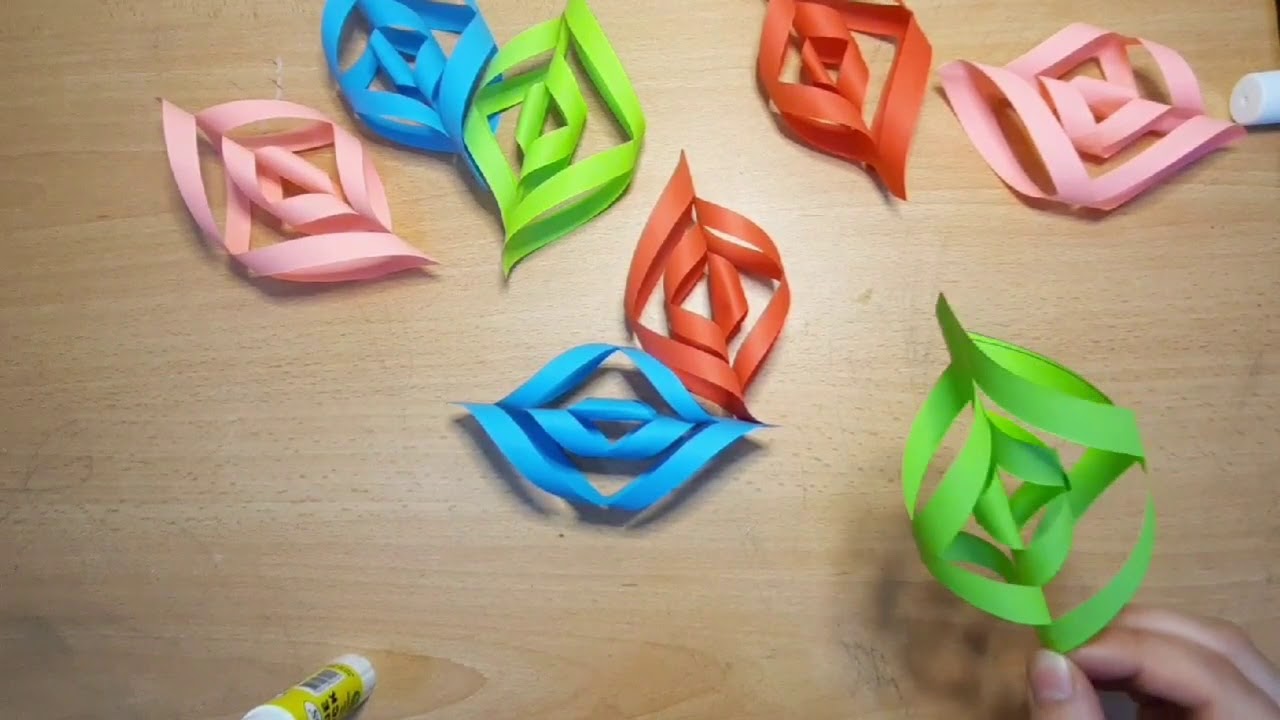 زينه عيد ميلاد بالورقDIY 4Christmas &festival home decoration ideas Diwali/simple &easy paper craft