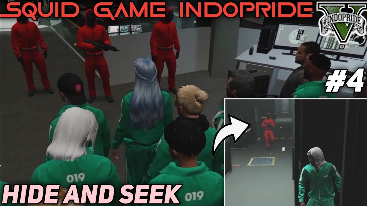 SQUID GAME INDOPRIDE HIDE AND SEEK HANYA ADA DUA PEMENANG - GTA V ROLEPLAY