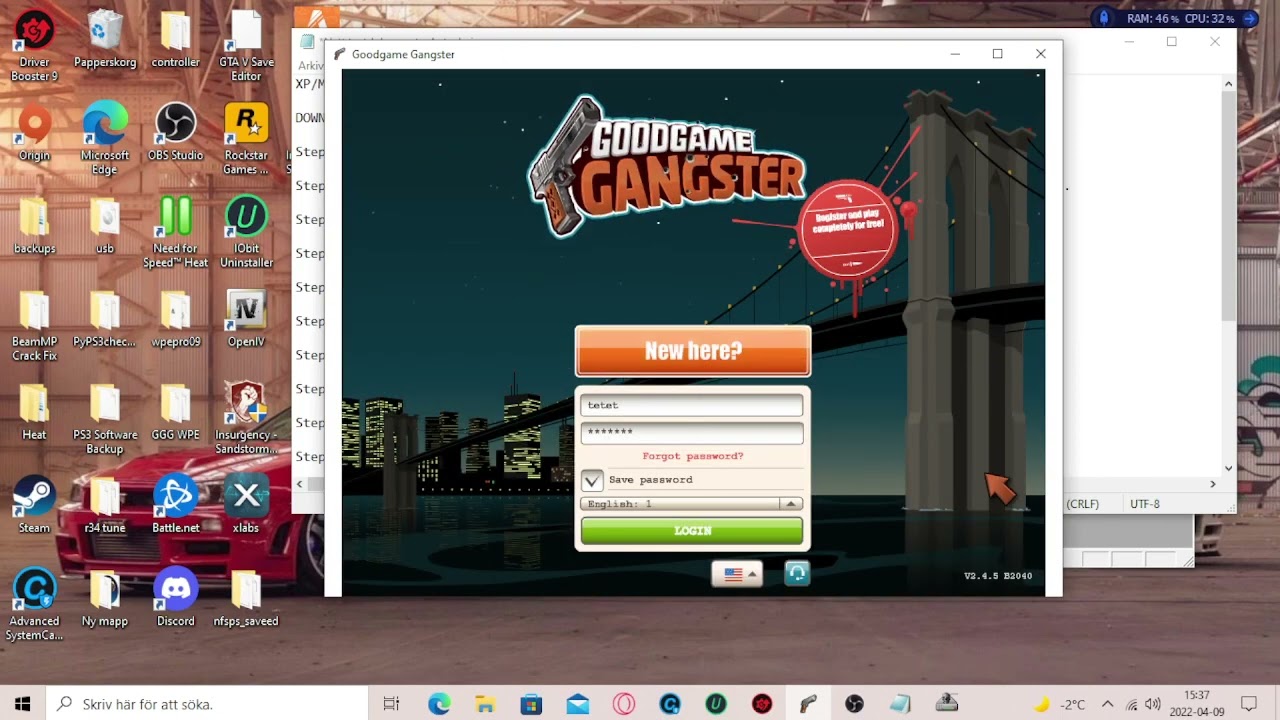Goodgame Gangster XP Money and Gold Exploit!
