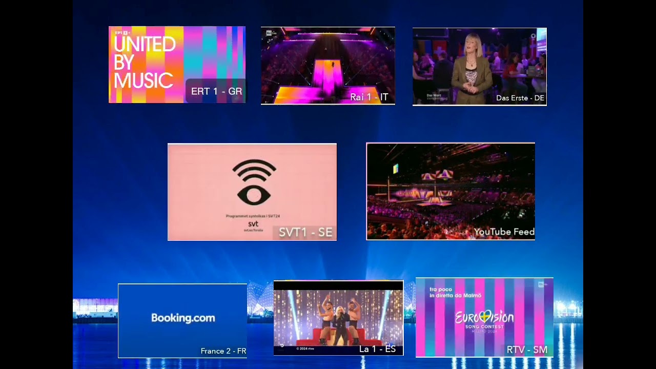 How tv channels join for the finale of Eurovision