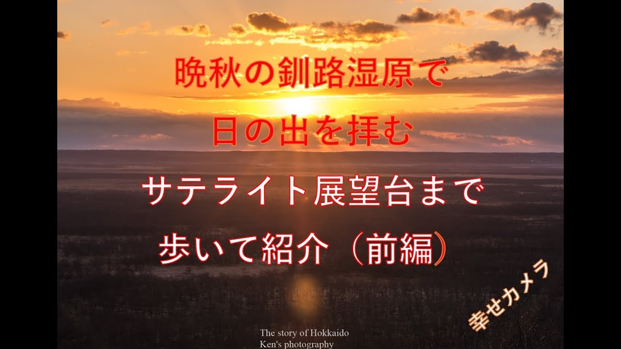 【釧路湿原】サテライト展望台まで歩いて朝日を見るルートを紹介（前編）