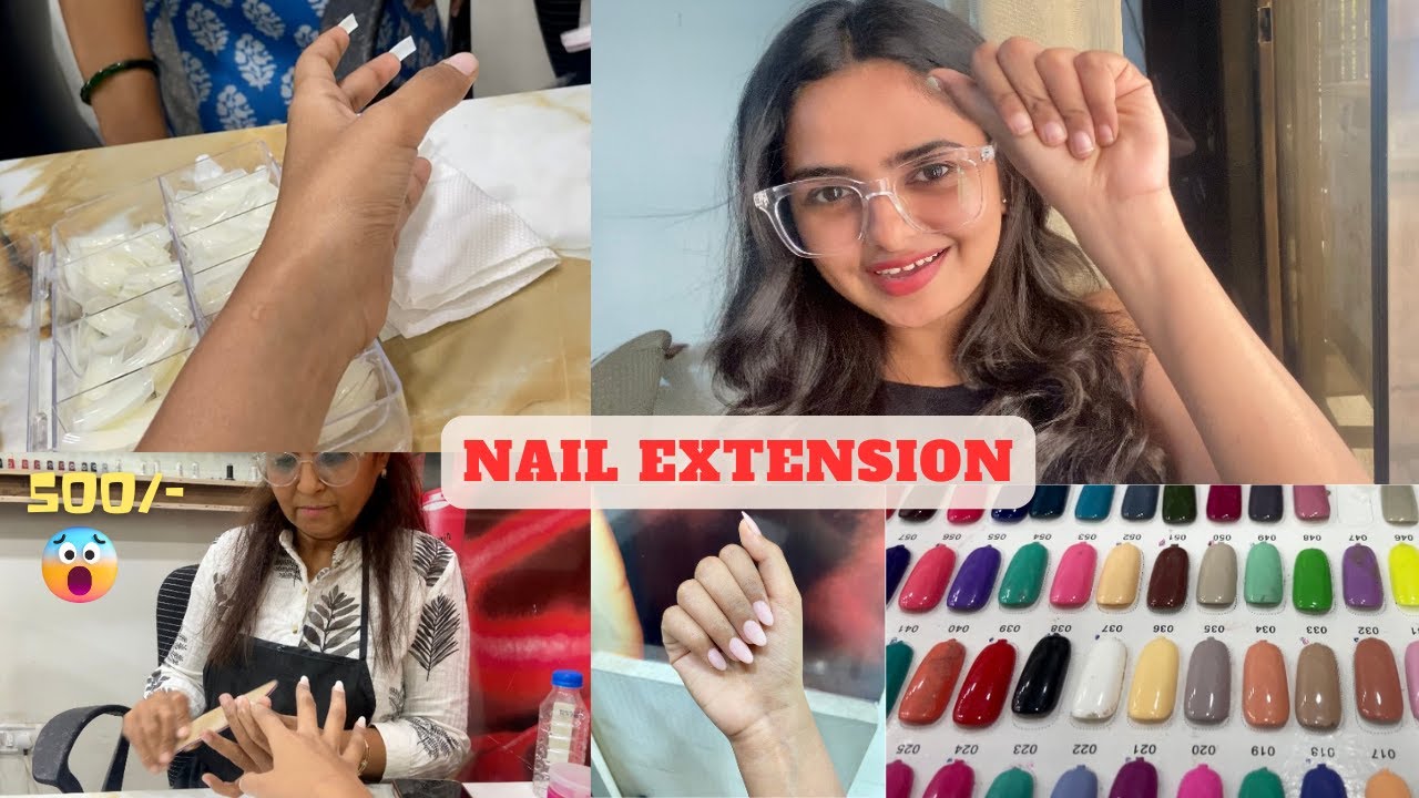 I got my NAILS EXTENSIONS |Best place in Mumbai | My Experience, Cost, Time #nailart #nailextension
