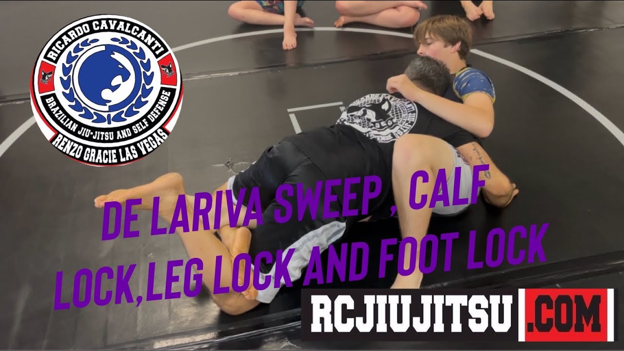 De Lariva No Gi sweep with Leg Lock ,Calf Lock and Foot lock 