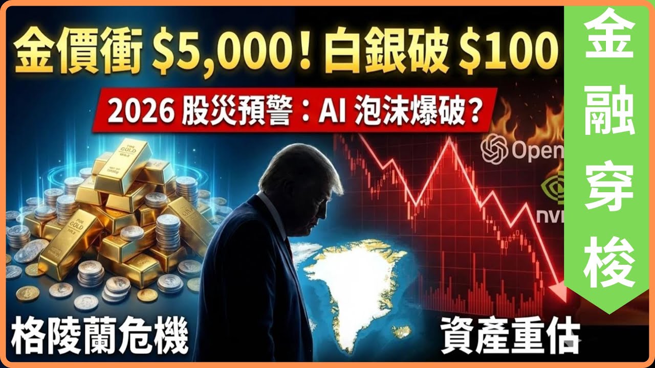 [金融穿梭] 白銀升至 103.3美元, 黄金將在 1月底達到或超過 5000美元, 多種基本因素支持黄金白銀繼續升 (AI字幕) [