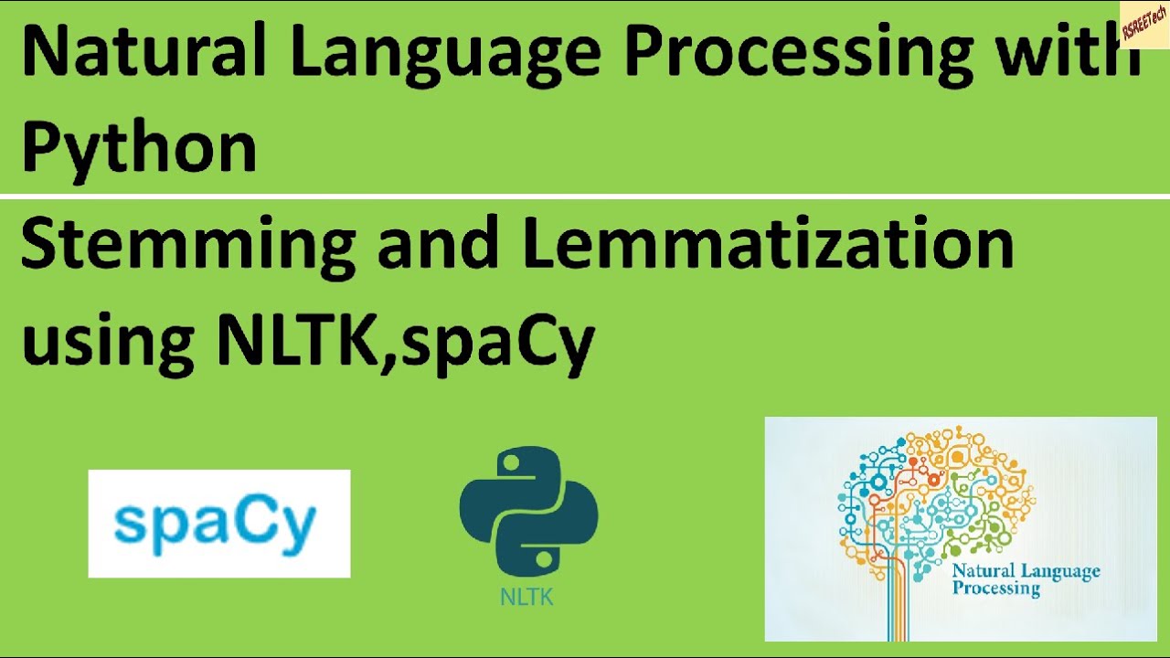 Stemming and Lemmatization using NLTK , spaCy   Natural Language Processing with Python #nlp #python