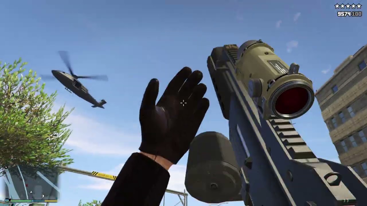 GTA V MICHAEL NOOSE HQ SHOOTOUT SIX STARS (VHP MOD)!