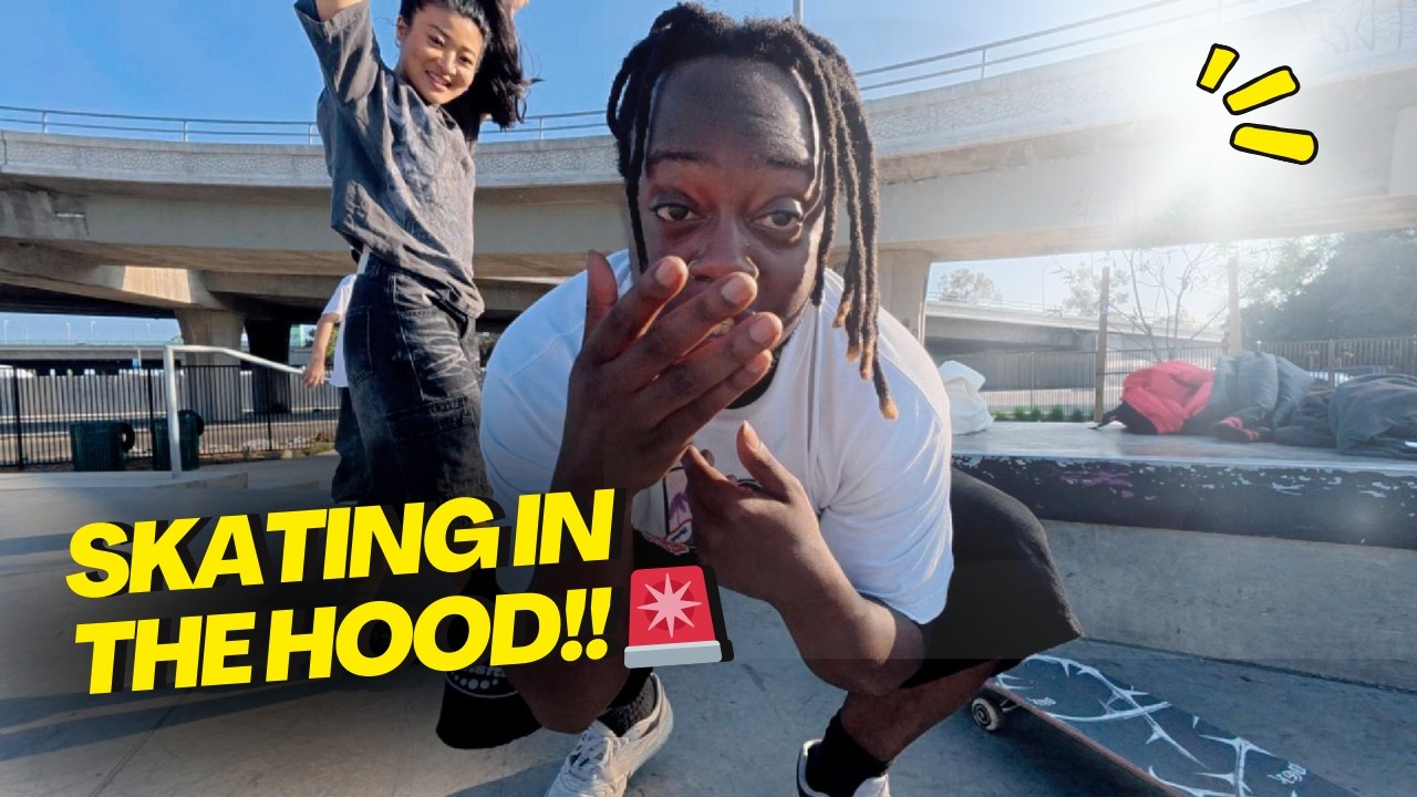 We Skated in LA’s Most Notorious Hood – Watts Skatepark!