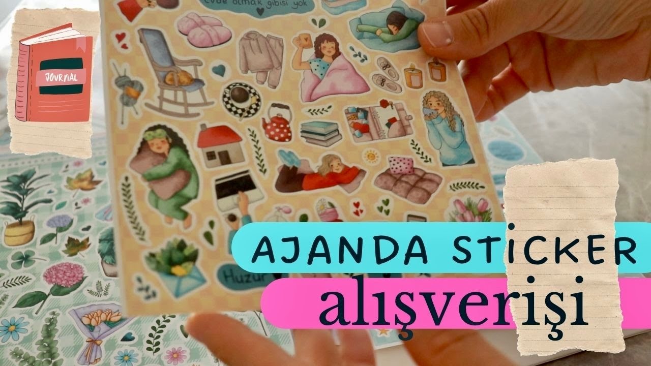 2024 Journal Ajanda Sticker Alışverişim l Trendyol