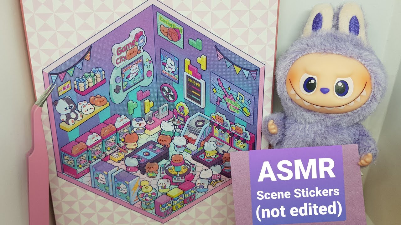 ASMR Scene Stickers Bear game room