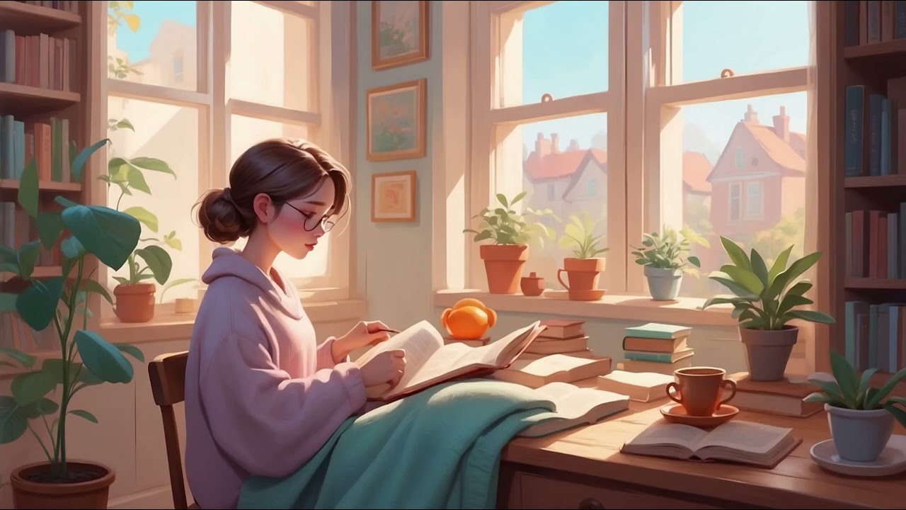 Soft Morning Lofi ☀️📖 | Calm Study & Focus Music | Cozy Desk Vibes