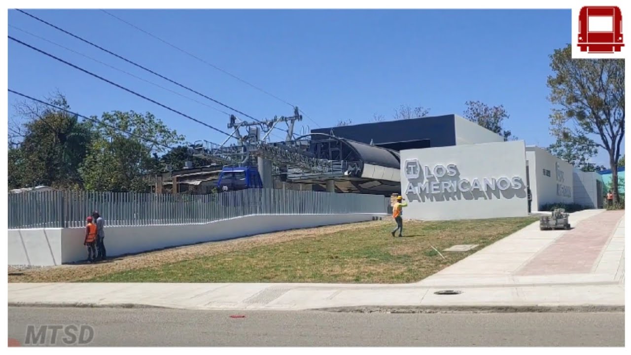 Est. T8 Los Americanos L2 🟦 Teleférico Santo Domingo/Los Alcarrizos (Mar 2023) Cabinas en Pruebas