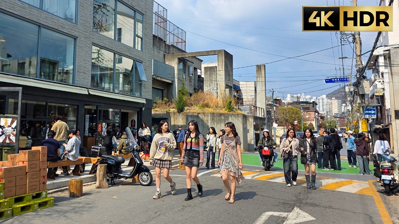 Seoul Walking Tour 4K | Yeonhui-dong & Yeonnam-dong Cafe Streets | Relaxing City Walk | 연희동 카페거리 산책