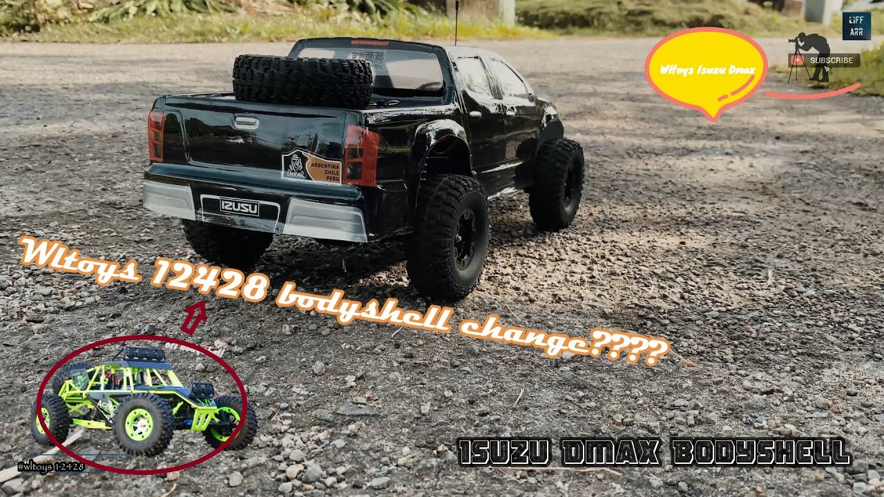 Wltoys 12428 | Change to Isuzu Dmax Bodyshell #wltoys12428 | 1/12 Scale Rc
